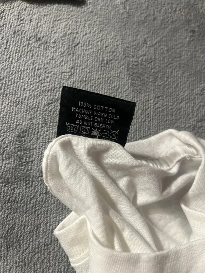 T-shirt Stussy White Crewneck Big Logo City Black – Taille L - photo numéro 6