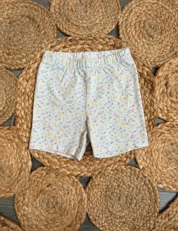 Short fleuri élastique TEX 18 mois