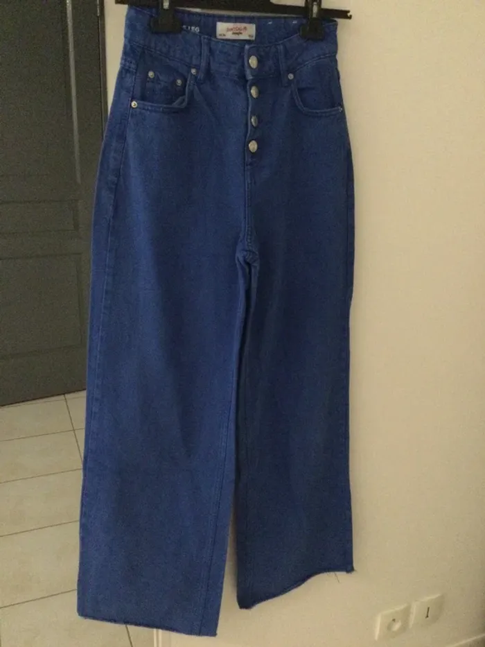 Jean bleu Jennyfer wide Leg T34 - photo numéro 2