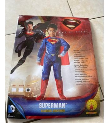 Déguisement superman combinaison / cape 7/8 ans neuf