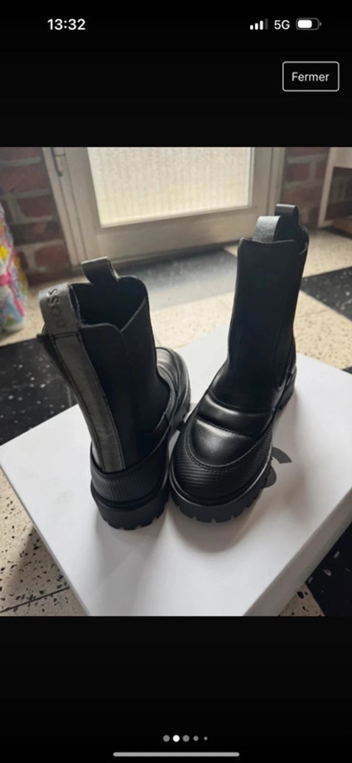 Bottine en cuir Hugo boss - photo numéro 2