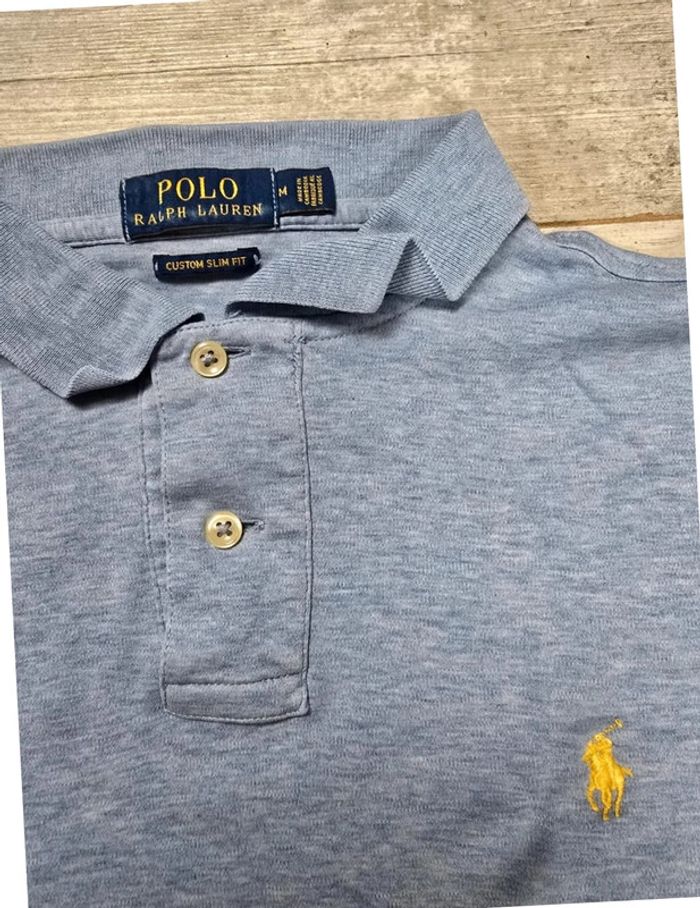 Polo bleu clair Ralph Lauren - Taille M - photo numéro 4
