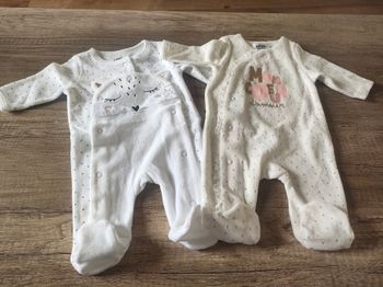 Lot de 2 pyjamas naissance