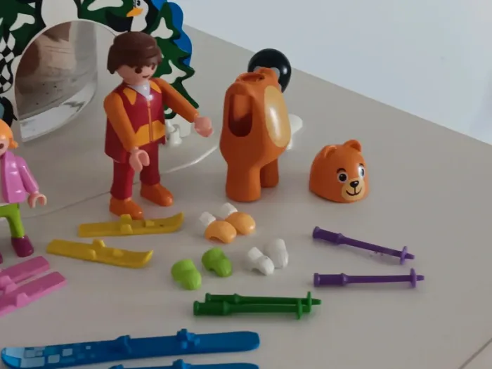 Enfants à la neige avec moniteur playmobil - photo numéro 3
