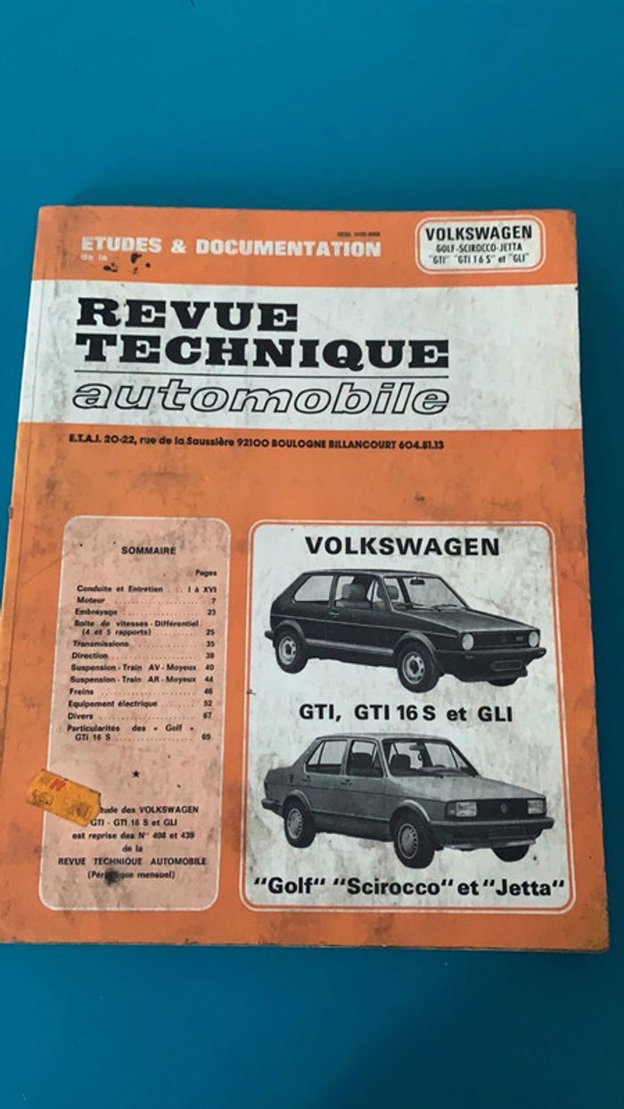 Revue technique volkswagen