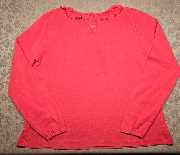 Top Tee-shirt col à volants Petit Bateau 12 ans - photo numéro 2