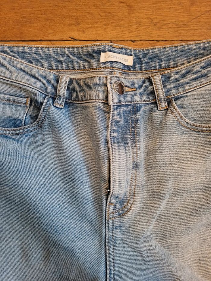 Jeans mum taille haute - Cache Cache - 42 - photo numéro 2