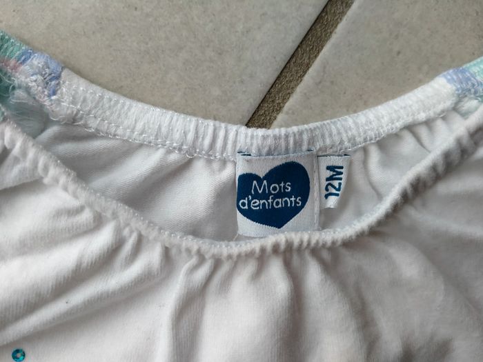Tee shirt "envolée de bisous" . Neuf. Mots d'enfants. Bébé 12 mois - photo numéro 7