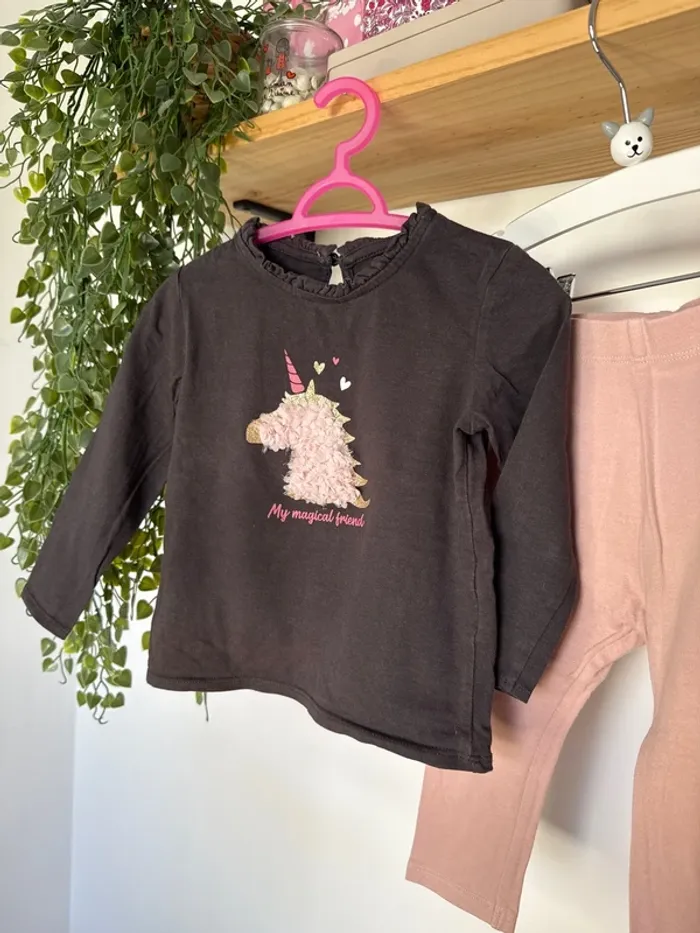 Ensemble 24mois licorne - photo numéro 2