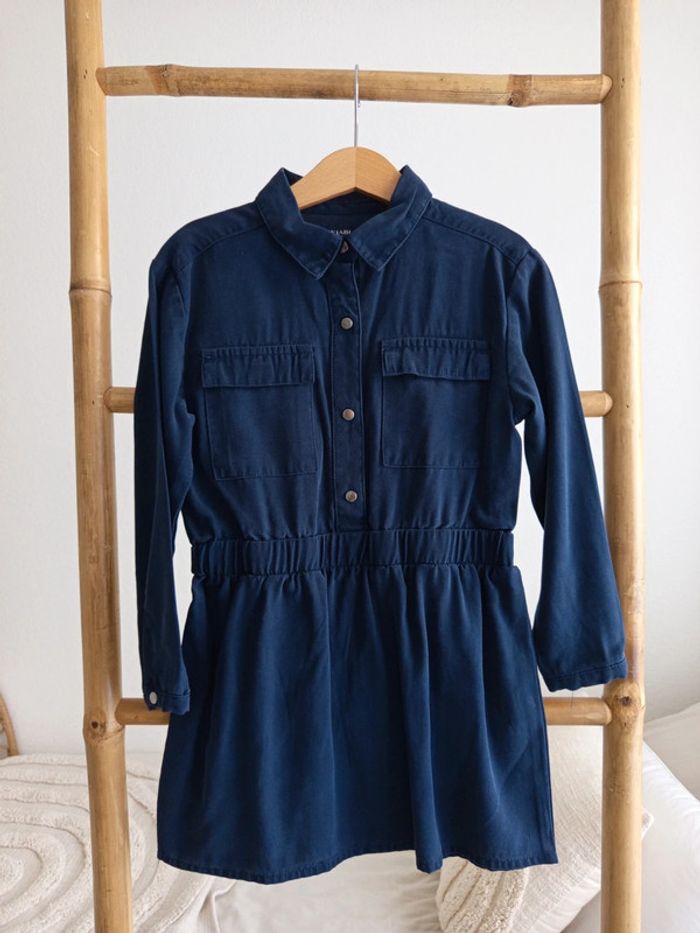 Robe chemise bleu marine 6 ans