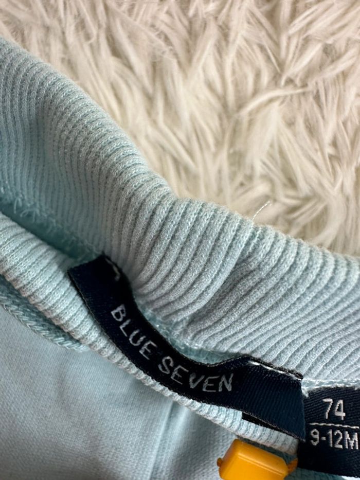 Pantalon molleton bleu ciel bleu seven taille 9-12 mois - photo numéro 4