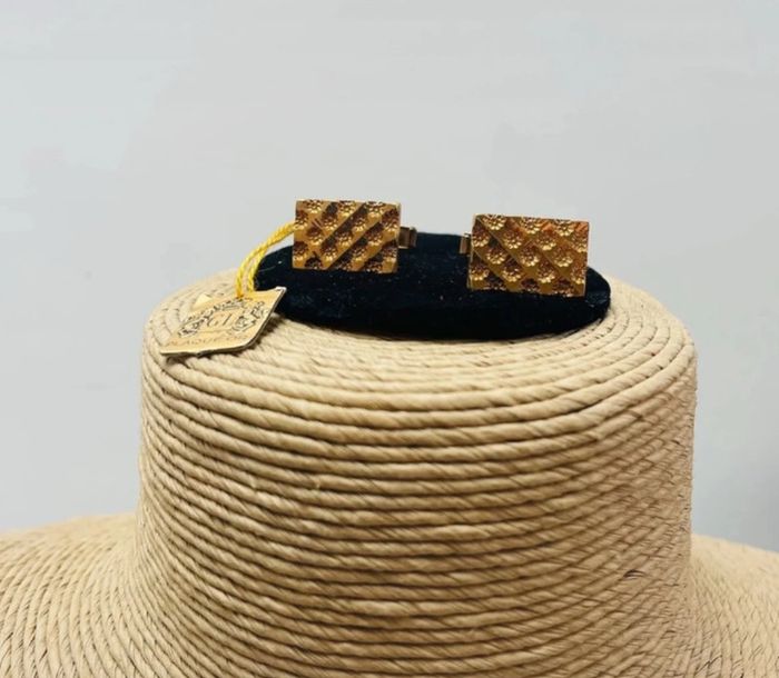 🔥 Boutons de manchettes chic vintage . Neuf. Plaqué or. - photo numéro 11