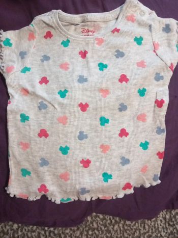 T-shirt taille 74cm 6/9 mois primark minnie disney