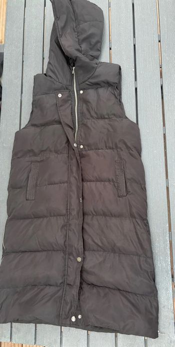 Longue doudoune sans manches Émilie Collection taille S femme