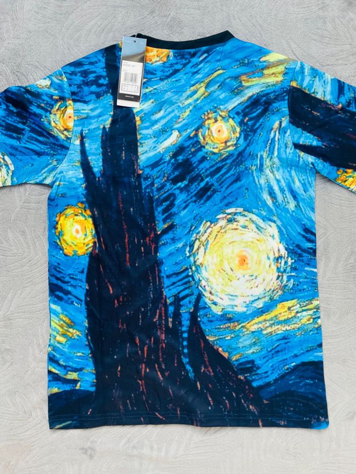 Maillot concept foot Van Gogh bleu taille S - photo numéro 9