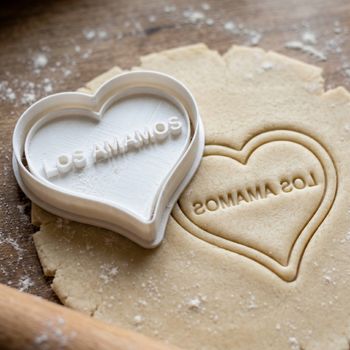 Emporte-pièce Cœur Los Amamos - Découpoir Biscuit Sablé Pâte à Sucre