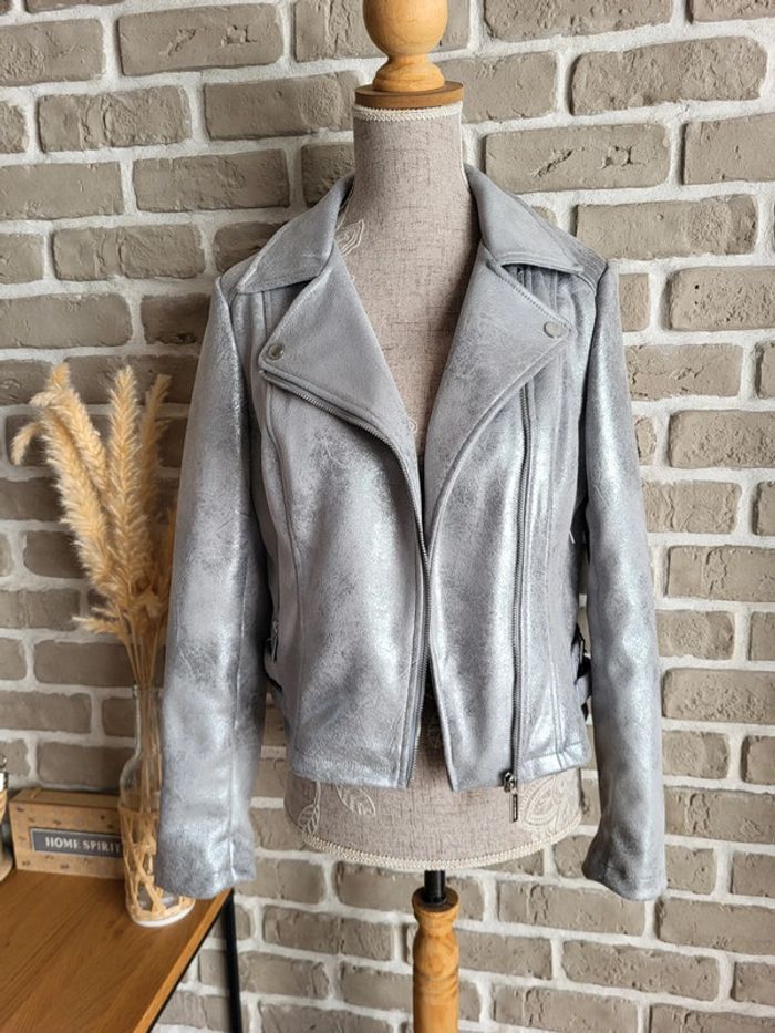 Perfecto argenté Morgan - Neuf - photo numéro 17