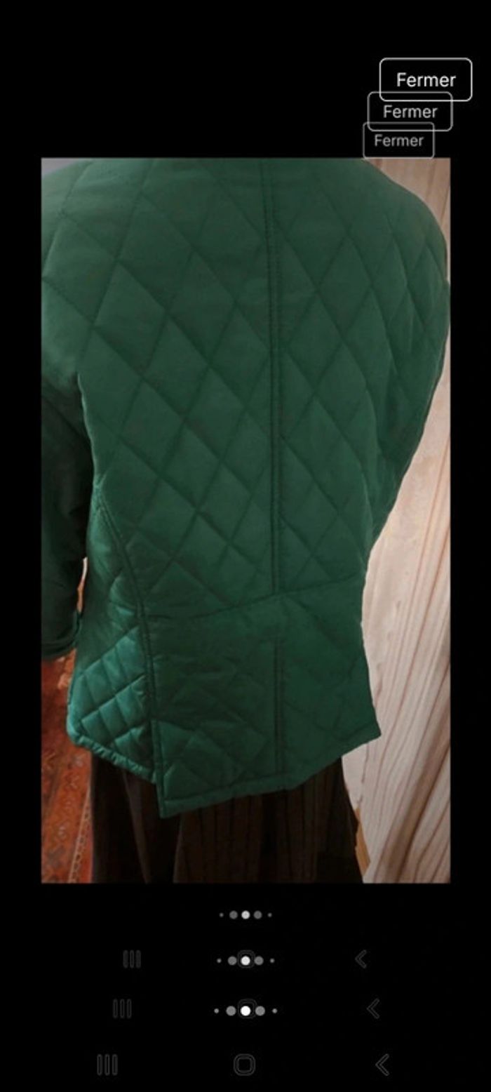 Veste coupe vent verte Clarina taille 42 - photo numéro 7