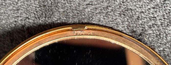 Poudrier vintage doré - photo numéro 5