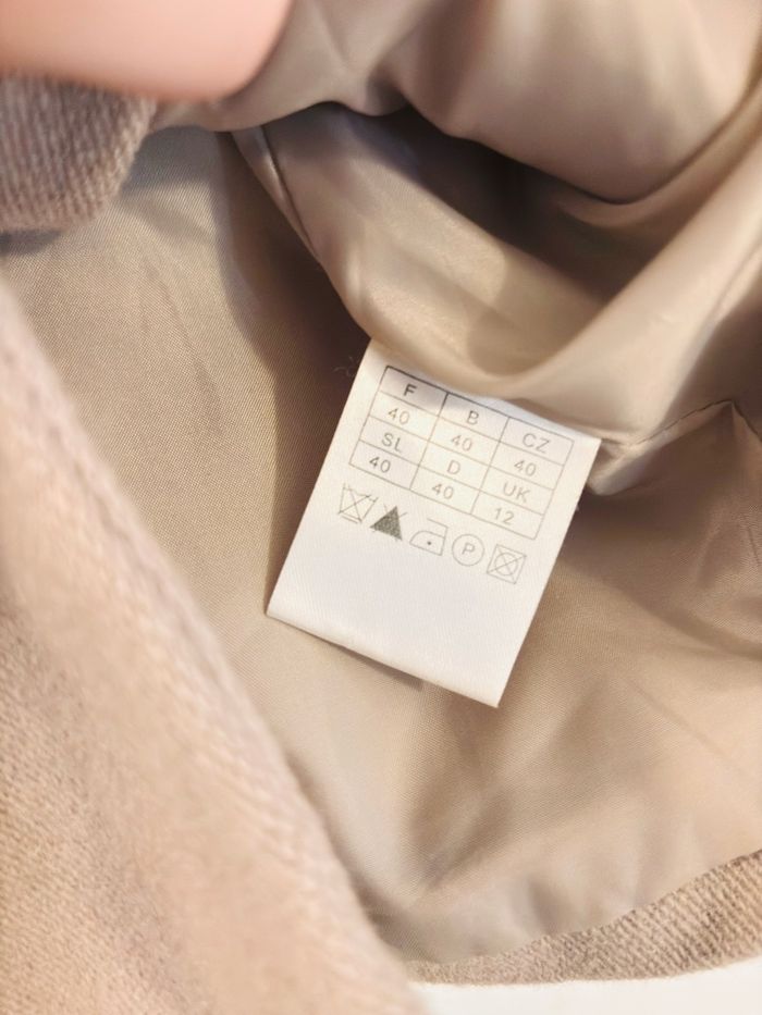 Veste tailleur beige blanche porté TM - photo numéro 2