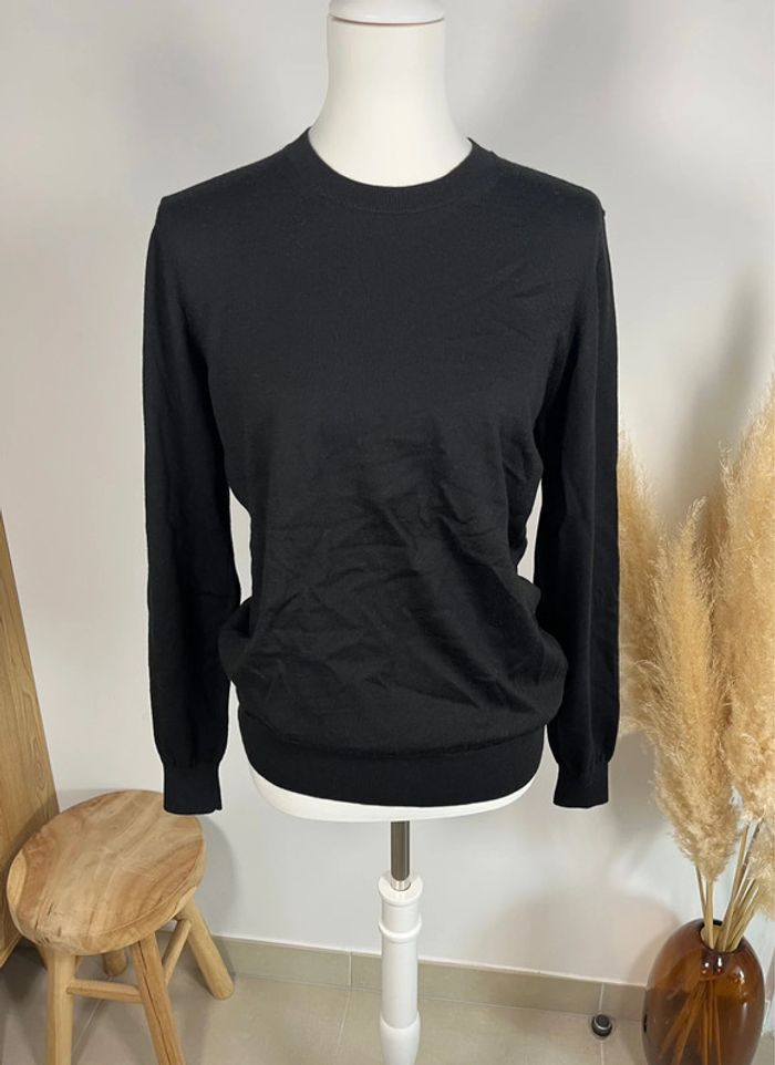 Pull en laine noir Burberry - photo numéro 2