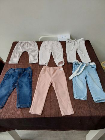Lot pantalons 12 mois