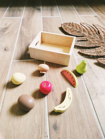 🍋Dinette cagette aliments fruits et légumes en bois
