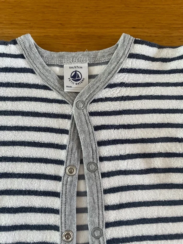 Pyjama éponge petit bateau 6 mois - photo numéro 2