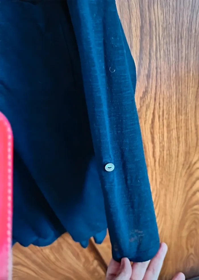 Blouse marine manche longue ou 3/4 taille 46/48 - photo numéro 2