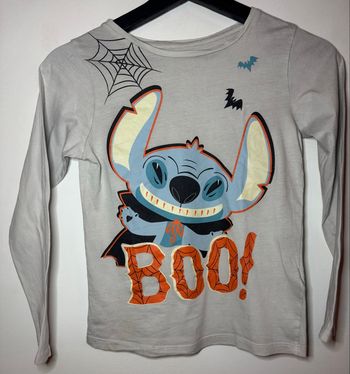 T-shirt manches longues Stitch phosphorescent /