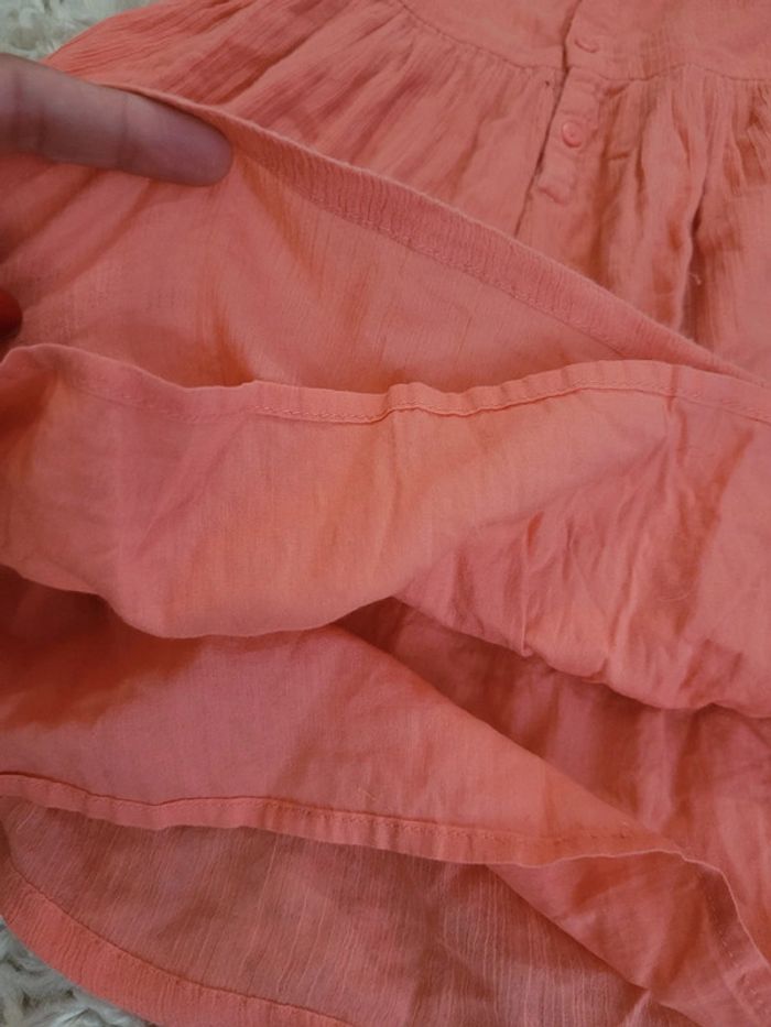 Robe orange corail 4 ans - photo numéro 5
