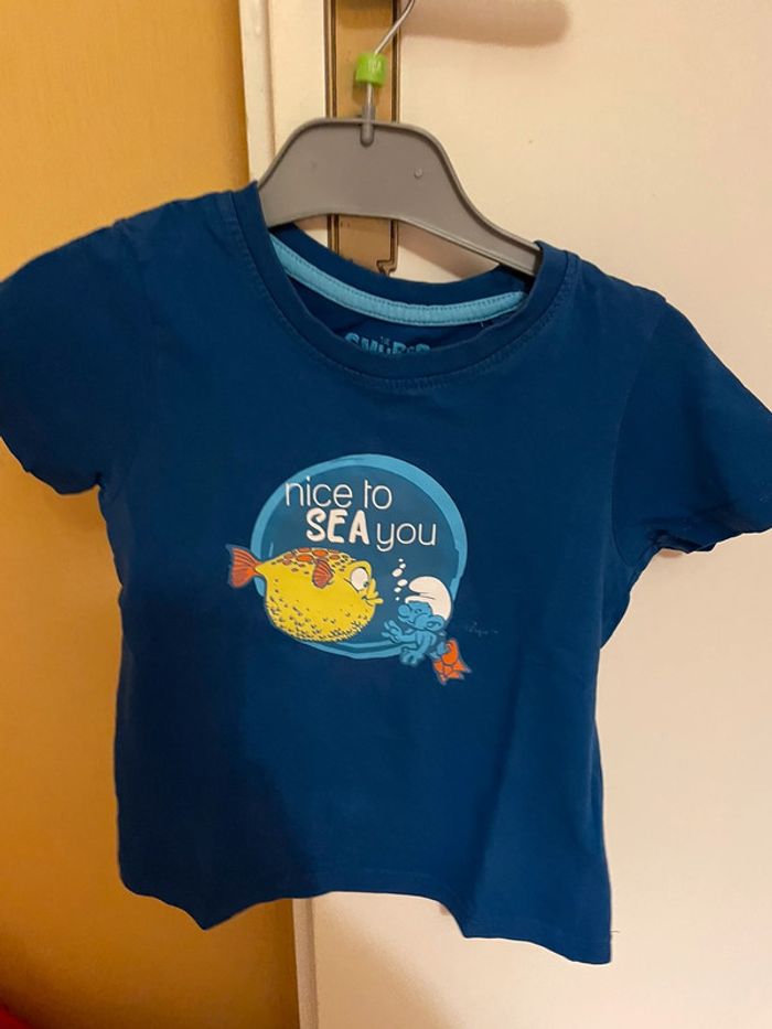 T-shirt garçon bleu