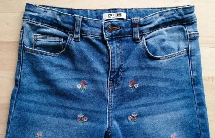 Jean à fleurs 12 ans Creeks - photo numéro 3
