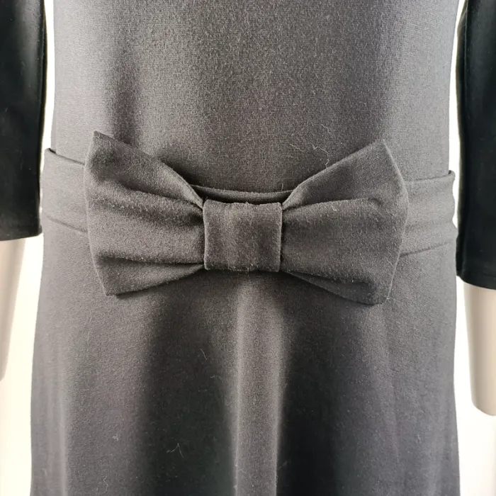 Robe noire jersey ceinturée - Avalanche - taille 1 A1145 - photo numéro 7