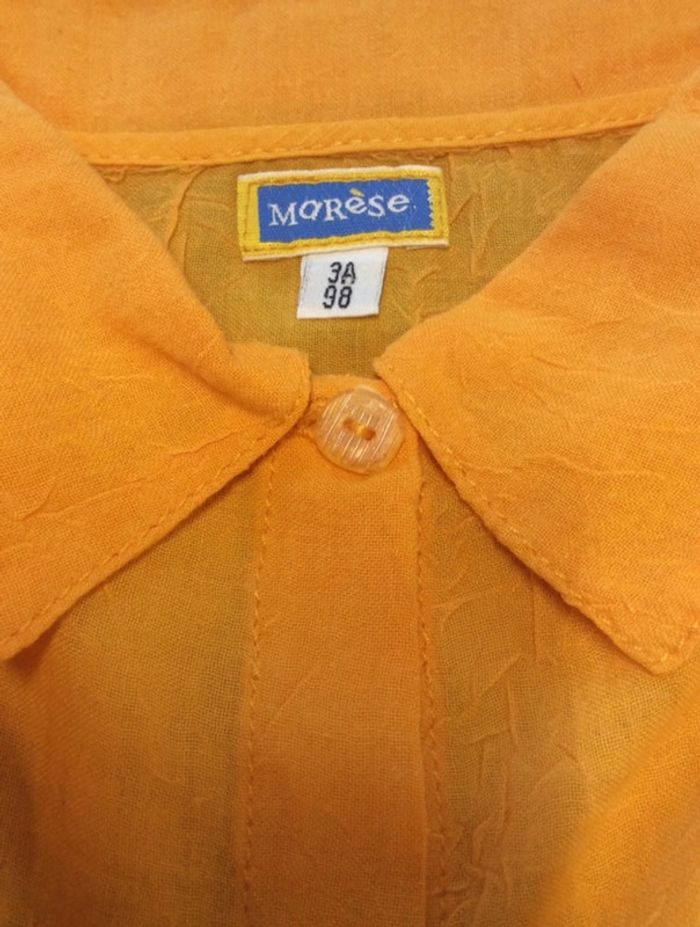 Chemise ML jaune orangé - Marèse - 3ans - photo numéro 4