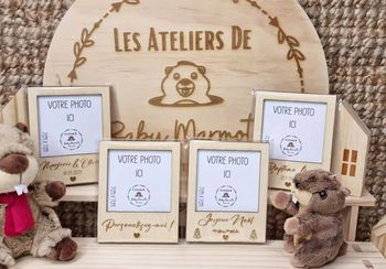 Polaroid bois aimanté