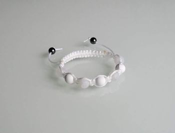 Bracelet Shamballa blanc
