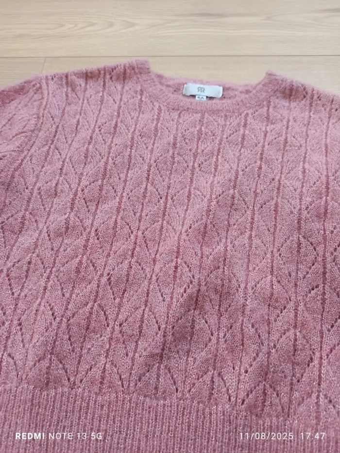 Magnifique pull rose La redoute taille 6 ans - photo numéro 2