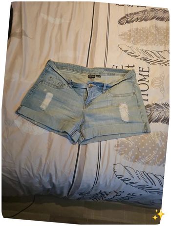 Short taille basse 42 bleu clair