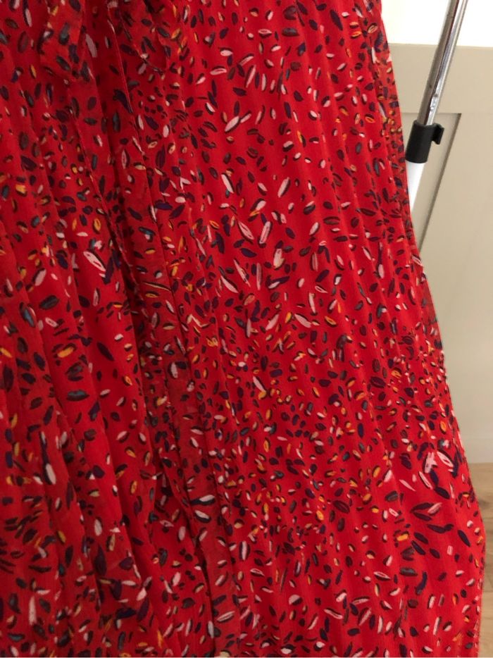 Robe rouge plissée - Christine Laure - taille 2 - photo numéro 9