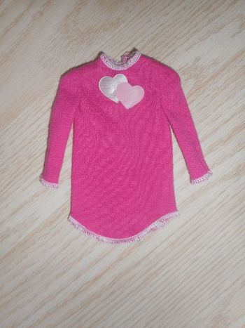 Tunique rose Motifs Coeurs Barbie