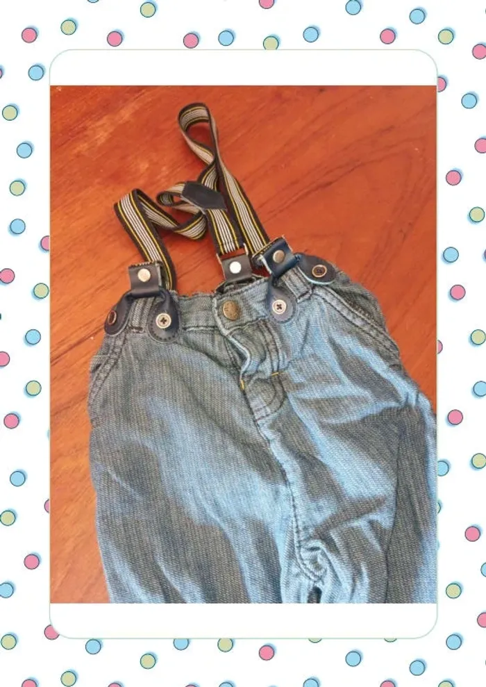 Pantalon souple avec bretelles - photo numéro 4