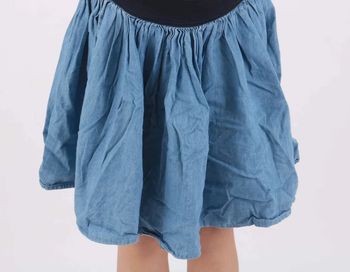 Jupe souple élastique noire et bleue