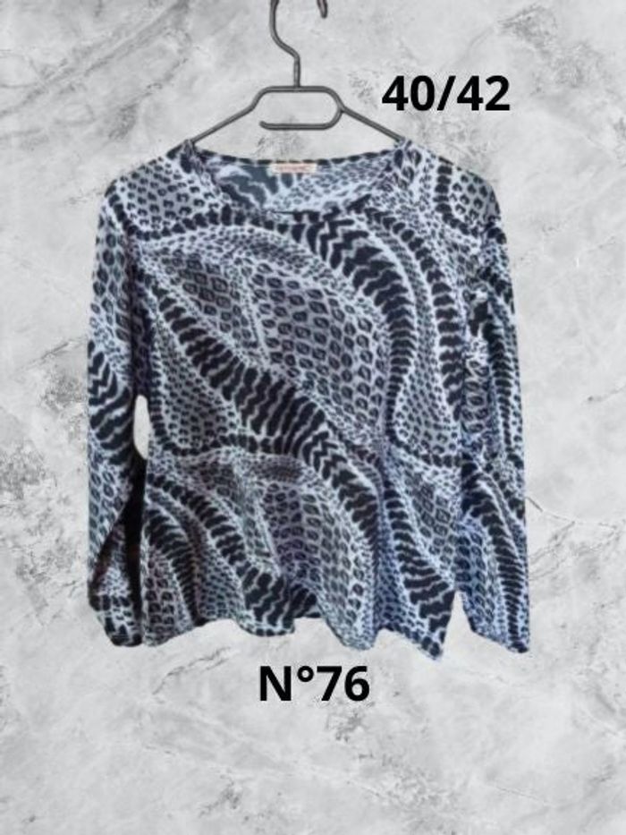 N°76 Haut noir/blanc T40/42. Vettissimo.