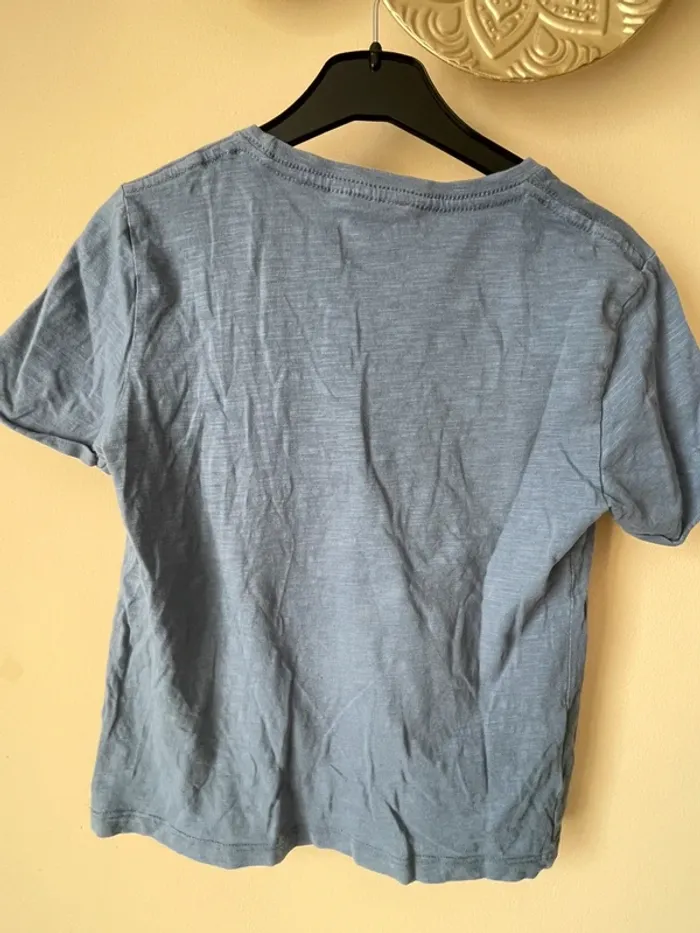 T-shirt manches courtes bleu - photo numéro 3
