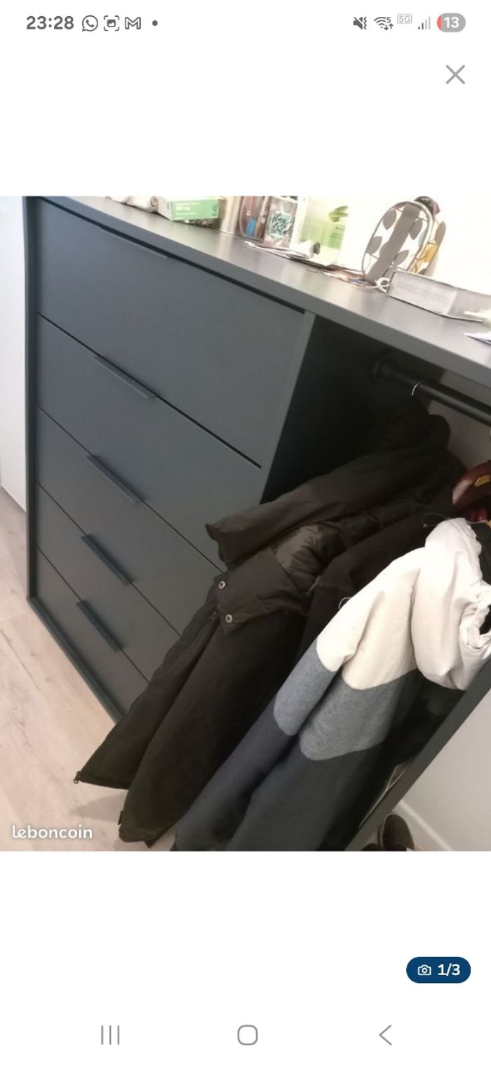 Commode  avec porte manteau - photo numéro 8