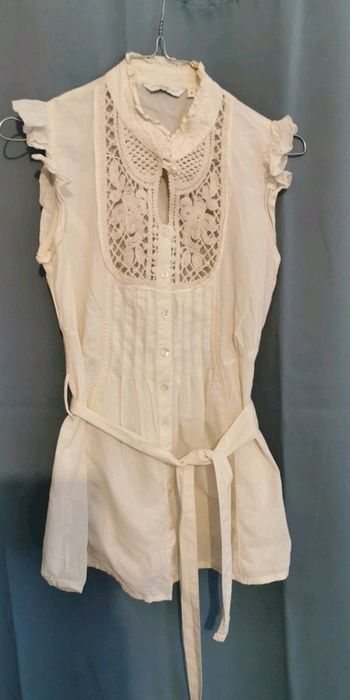 Chemise tunique taille s 36 new look ecru
