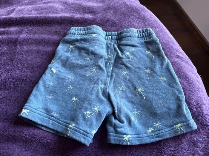 Bermuda short en molleton bleu imprimé palmiers kiabi 3 ans - photo numéro 5