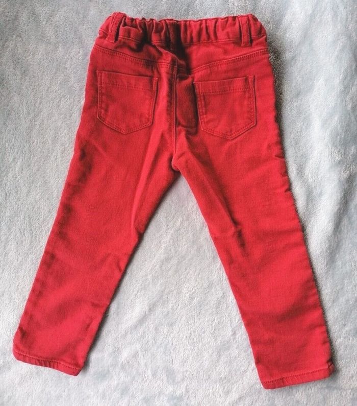 Jeans léger, stretch, rouge, Creeks, 18 mois - photo numéro 4