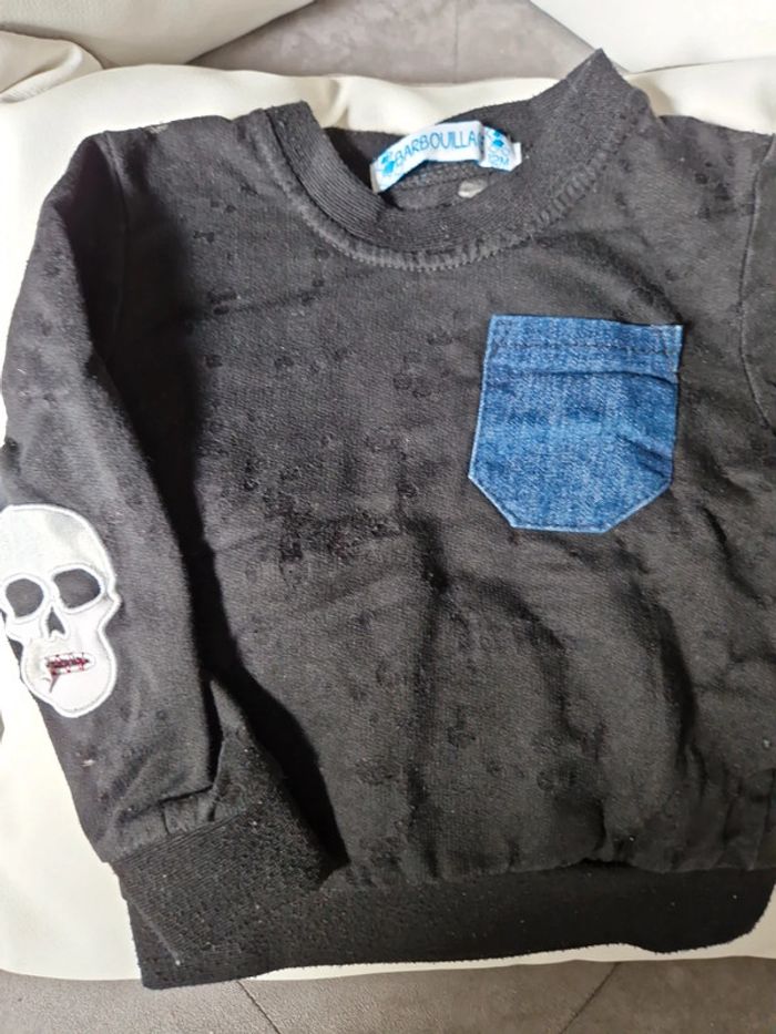 Sous pull effet troués 12 mois badabulle - photo numéro 3